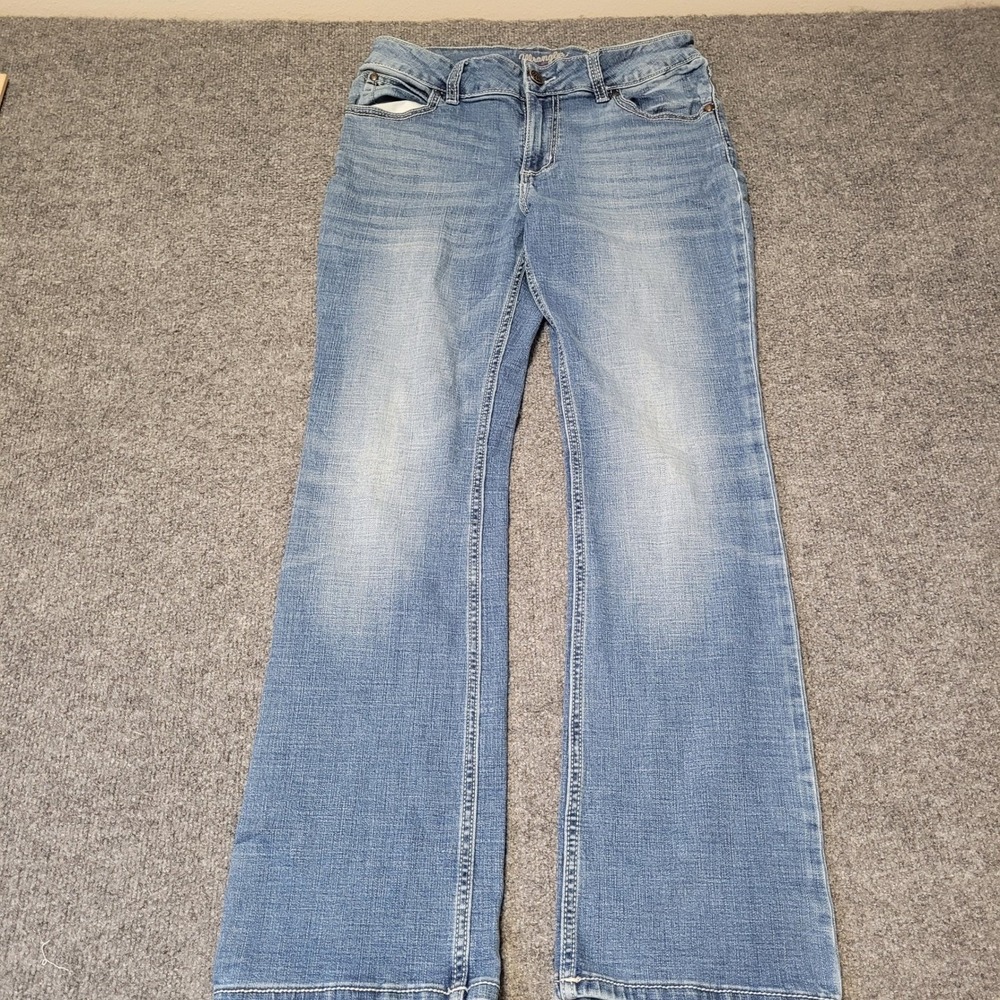 Wrangler Jeans Womens Size 11x32 Blue Bootcut Light Wash Stretch Denim Casual
